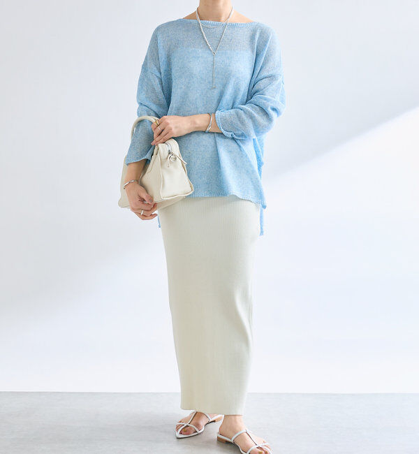  「【マイナス3kg/レビュー高評価☆】リブタイトスカート」|スカート|