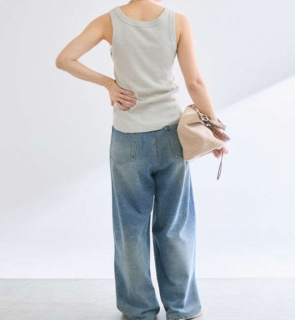  「【2way仕様】テレコ2WAYタンク」|キャミソール|