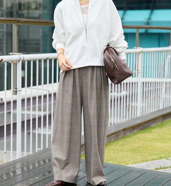  「【新色追加/抜け感◎】ハーフZIPスウェット」|Tシャツ・カットソー|