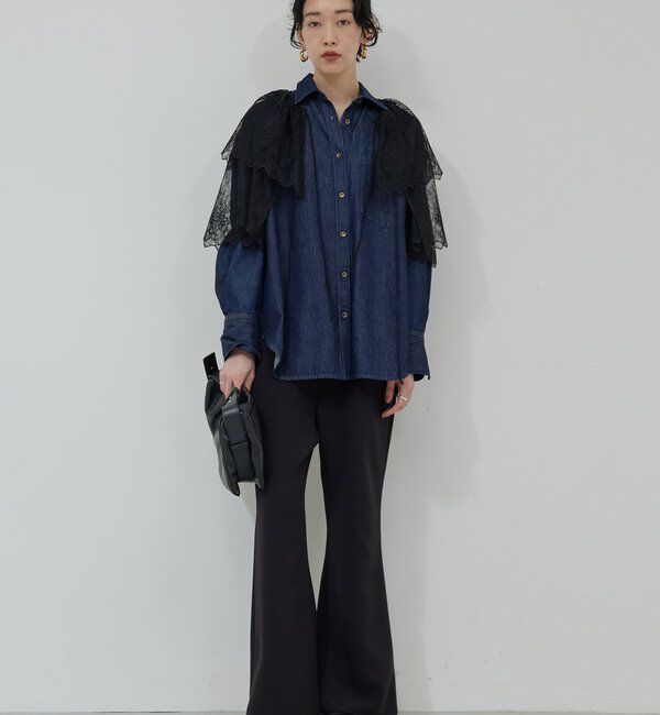  「バックフレアデニムシャツ」|シャツ・ブラウス|