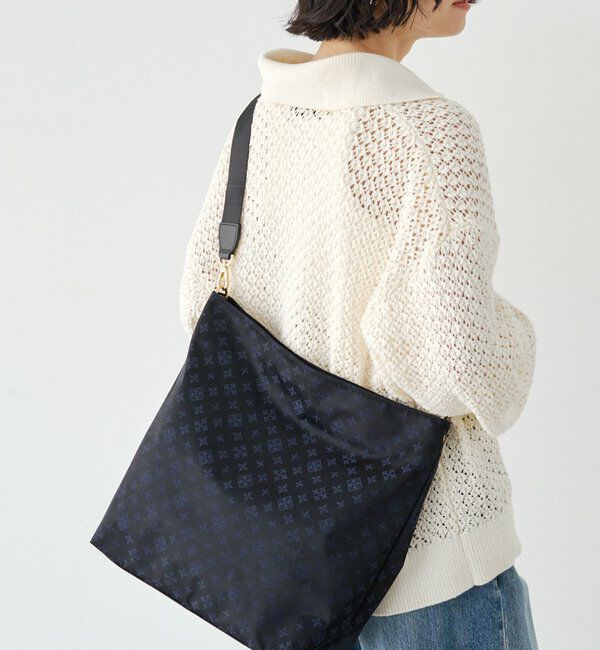  「ナイロンジャガード 2WAYショルダーバッグ」|ショルダー・メッセンジャー|ネイビー