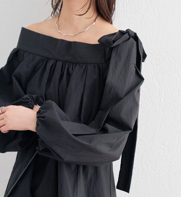  「肩リボンオフショルブラウス」|シャツ・ブラウス|