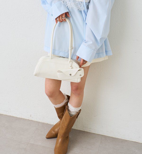  「メガネホルダー付きラウンドBAG」|トートバッグ|