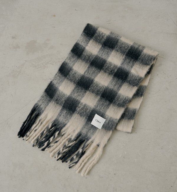  「ボリュームチェックストール/マフラー」|マフラー|