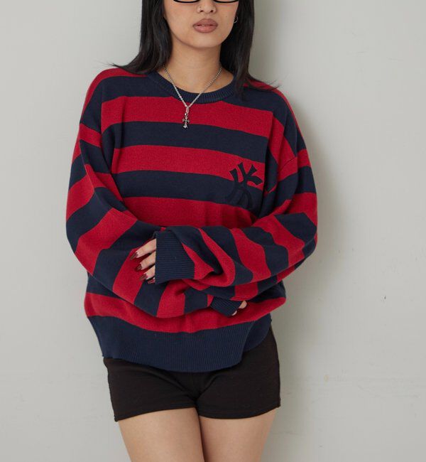  「KOOKYN KYジャガードボーダーニット」|ニット・セーター|