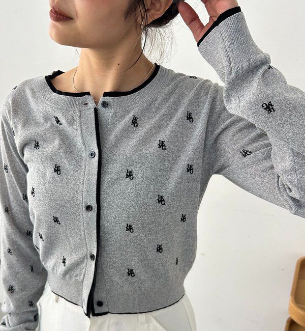  「モノグラムカーディガン」|カーディガン|