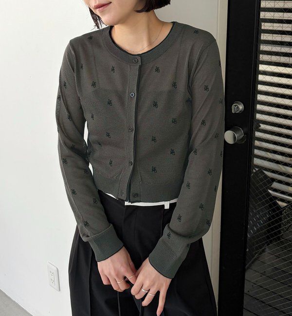  「モノグラムカーディガン」|カーディガン|