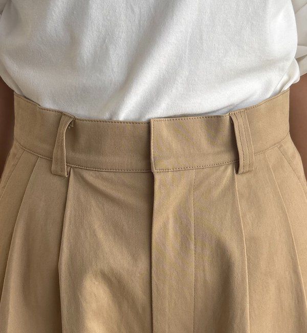  「【ウエスト調整可/低身長サイズあり】2タックチノパン」|チノ|