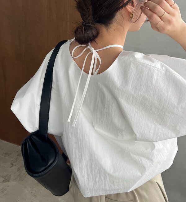  「【新色ピンク】バルーンリボンブラウス」|シャツ・ブラウス|