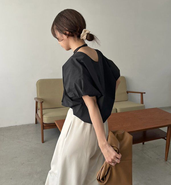  「【新色ピンク】バルーンリボンブラウス」|シャツ・ブラウス|