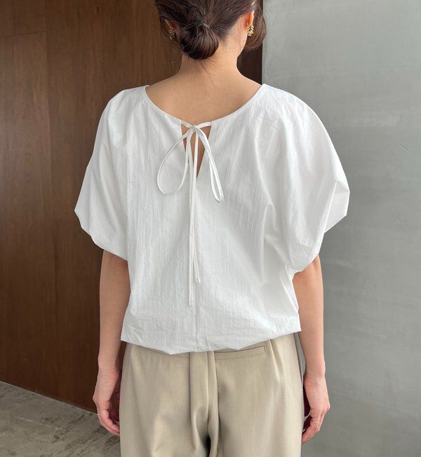  「【新色ピンク】バルーンリボンブラウス」|シャツ・ブラウス|