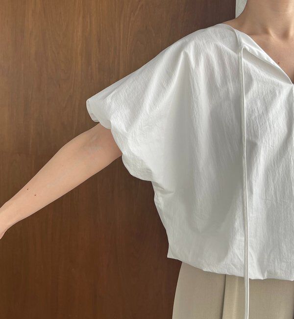  「【新色ピンク】バルーンリボンブラウス」|シャツ・ブラウス|