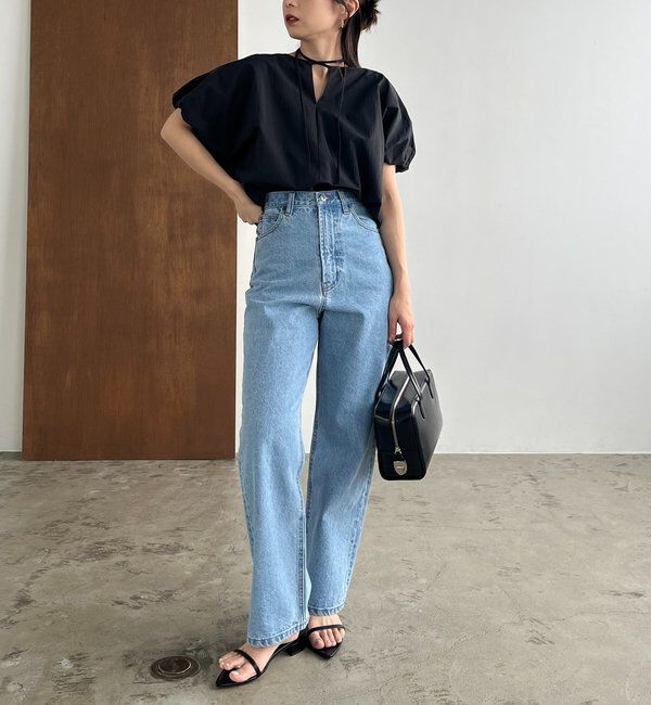  「【新色ピンク】バルーンリボンブラウス」|シャツ・ブラウス|