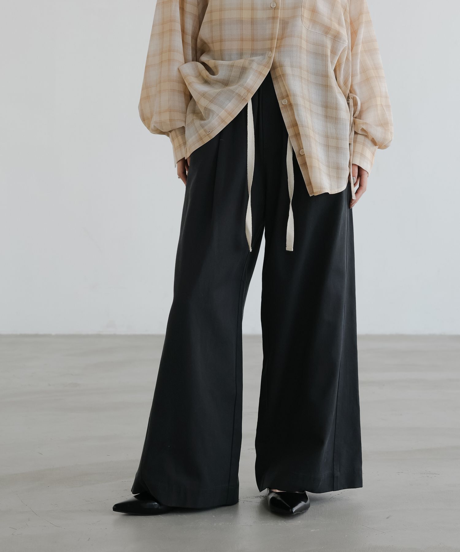 LOWRYS FARM「イージーバギーデニム」|デニム|BLKﾆﾄﾞﾑ