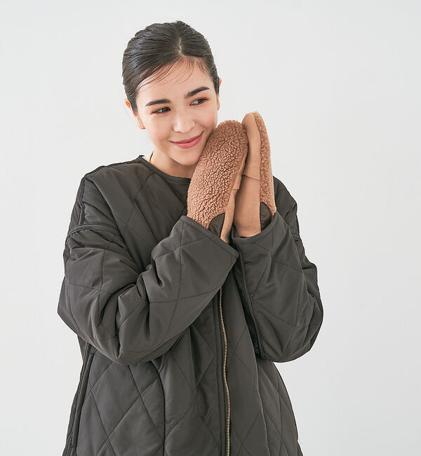 collex「【福田手袋】【タッチパネル対応】ボアミトングローブ」|手袋|