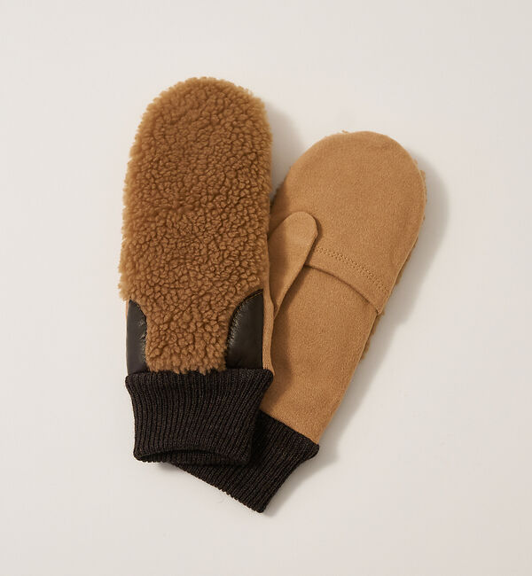 collex「【福田手袋】【タッチパネル対応】ボアミトングローブ」|手袋|