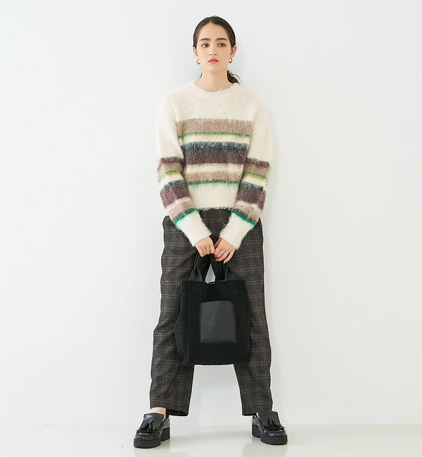 collex「リバーシブルボアトート2WAYバッグ」|トートバッグ|