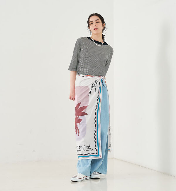 collex「タックウエストデニムパンツ」|デニム|