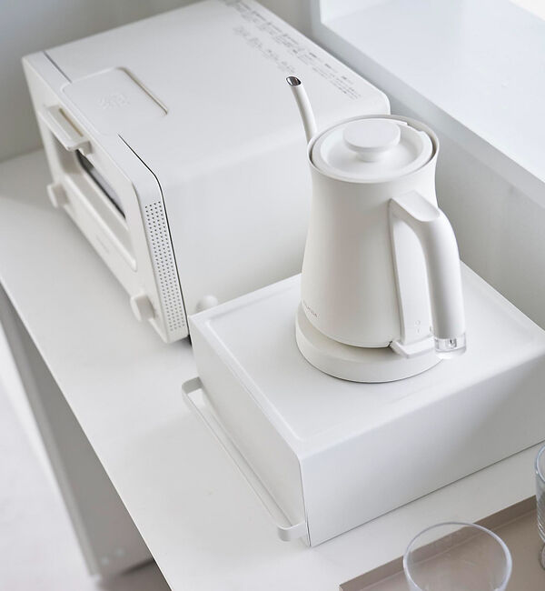 collex「【tower】 引出付きキッチン家電下ラック 省スペース 台所収納」|食器・キッチングッズ|