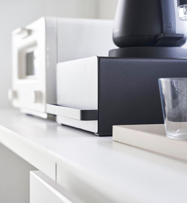 collex「【tower】 引出付きキッチン家電下ラック 省スペース 台所収納」|食器・キッチングッズ|