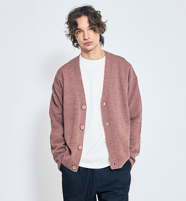 ABAHOUSE「シルケットポンチ モックネック ロンT / オーバーサイズ」|Tシャツ・カットソー|