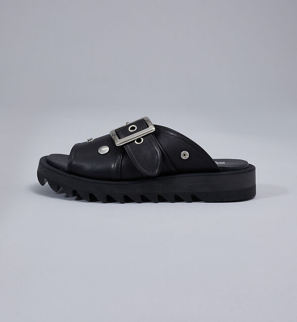 alfredoBANNISTER「【WRAP SHOES】ライダースバックル ボリュームソール スライドサンダル」|サンダル|