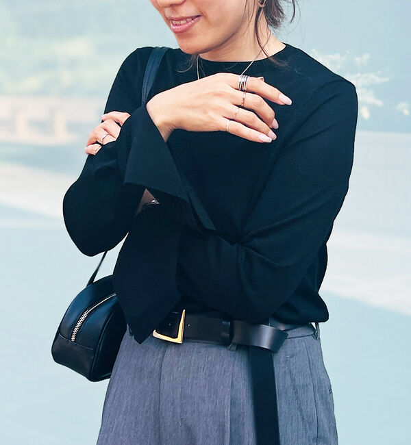 Rouge vif「スリーブスリット ニットプルオーバー」|ニット・セーター|