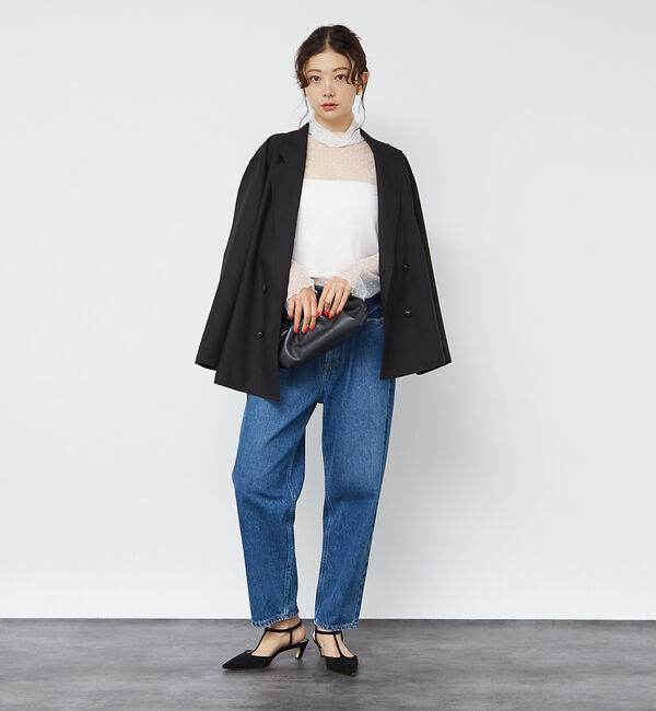 Rouge vif「ドットチュールシアータートル」|Tシャツ・カットソー|