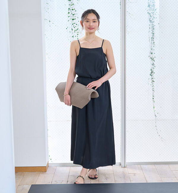 Rouge vif「アシメドレープキャミワンピース」|ワンピース|