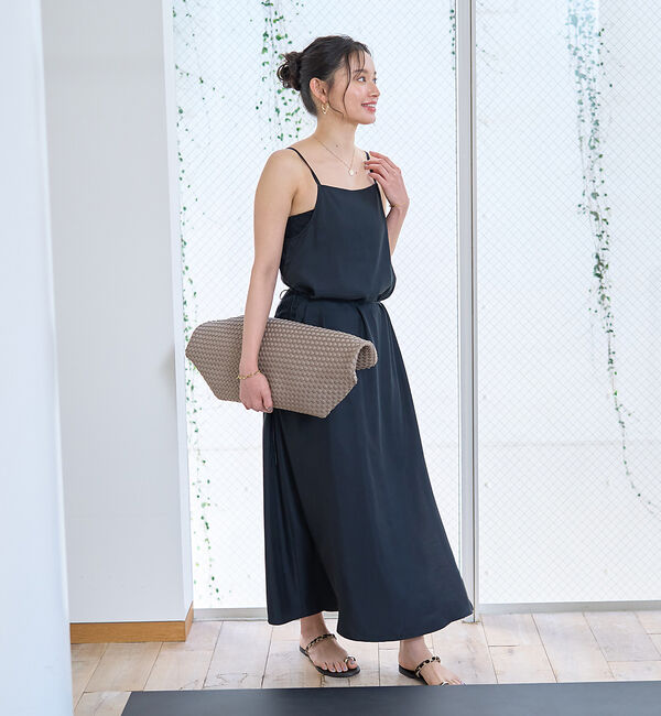 Rouge vif「アシメドレープキャミワンピース」|ワンピース|