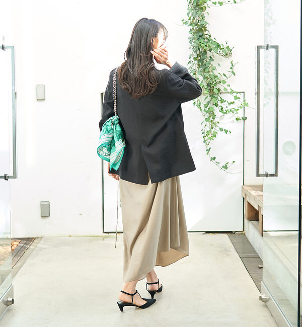 Rouge vif「アシメドレープキャミワンピース」|ワンピース|