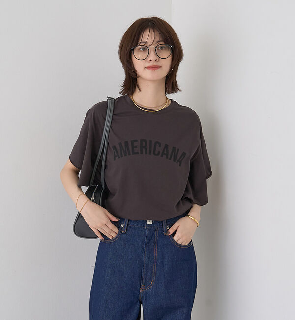 Rouge vif「【AMERICANA&times;MICA＆DEAL/ アメリカーナ&times;マイカ】fill te」|Tシャツ・カットソー|