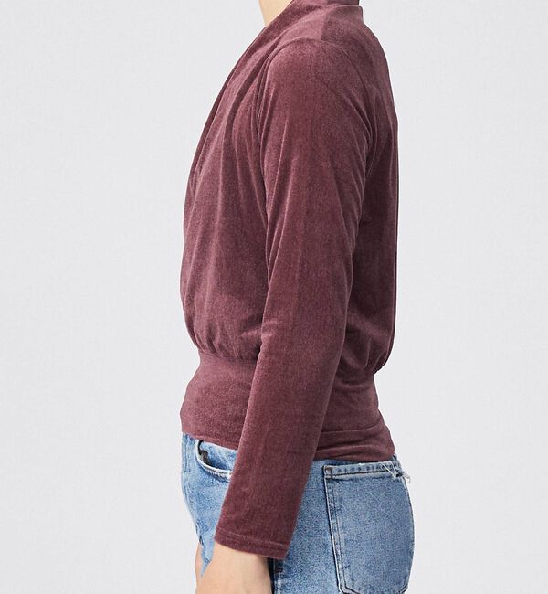 Rouge vif「【Keena/キーナ】ベルベットカシュクルートップス/トップス/ベロア/ドレープ」|シャツ・ブラウス|