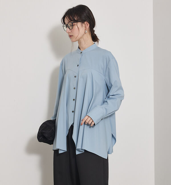 qualite「【一枚でもレイヤードでも決まる】ランダムヘムシャツ」|シャツ・ブラウス|