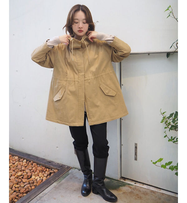 qualite「【春の定番アイテム！】ダブルドロストマウンテンパーカ」|パーカー|