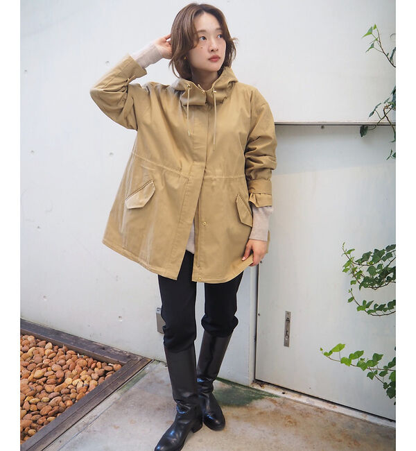 qualite「【春の定番アイテム！】ダブルドロストマウンテンパーカ」|パーカー|