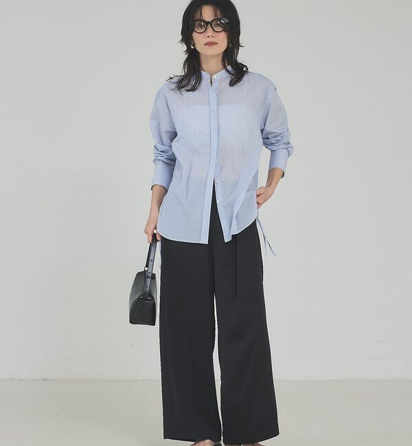 qualite「ブラック残りわずか予約受付中！【接触冷感・吸水速乾】クールサテンパンツ/セットア」|その他|