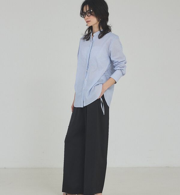 qualite「ブラック残りわずか予約受付中！【接触冷感・吸水速乾】クールサテンパンツ/セットア」|その他|