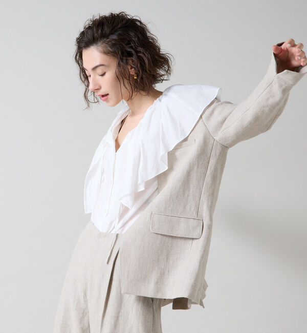 Liesse「ノーカラージャケット」|ノーカラージャケット|