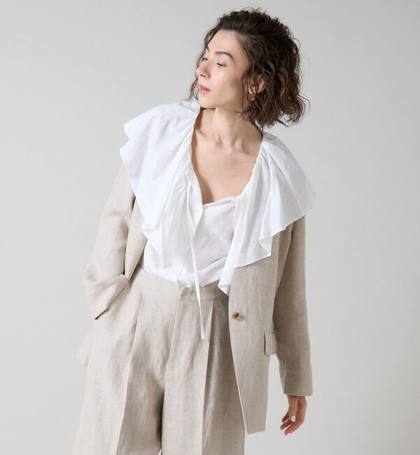 Liesse「ノーカラージャケット」|ノーカラージャケット|