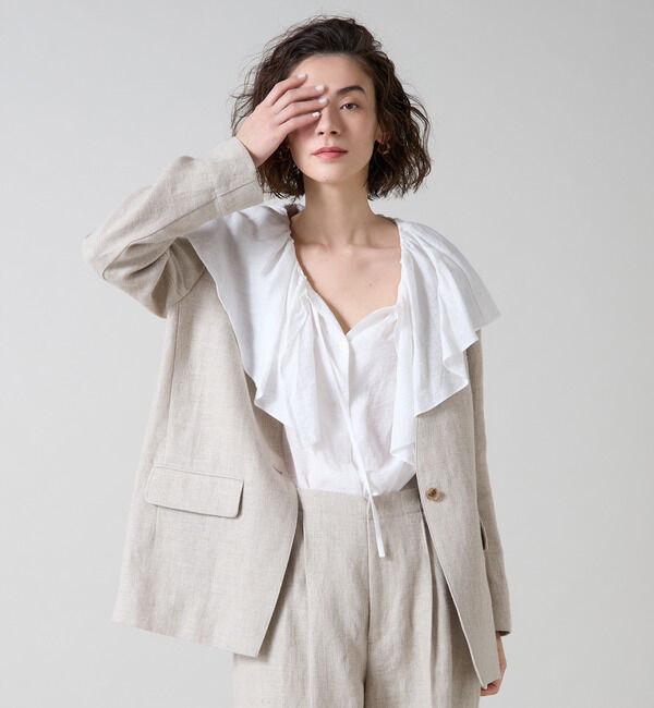 Liesse「ノーカラージャケット」|ノーカラージャケット|