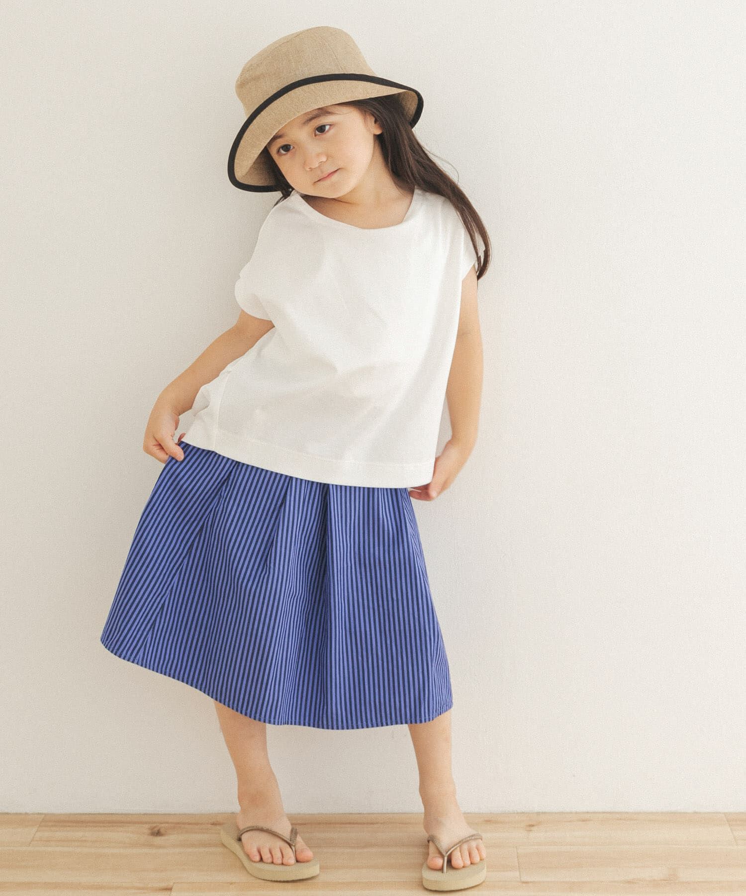 URBAN RESEARCH DOORS「ストライプ後染めフレアスカート(KIDS)」|その他|