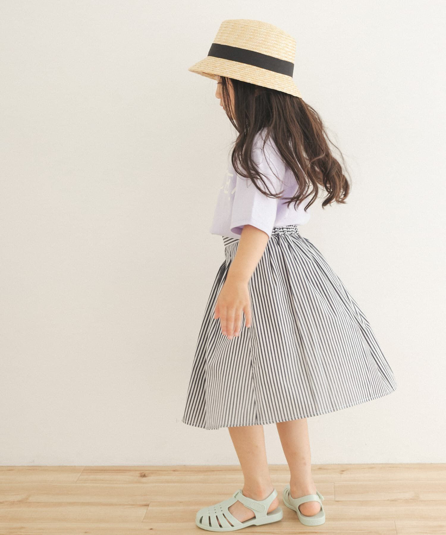 URBAN RESEARCH DOORS「ストライプ後染めフレアスカート(KIDS)」|その他|