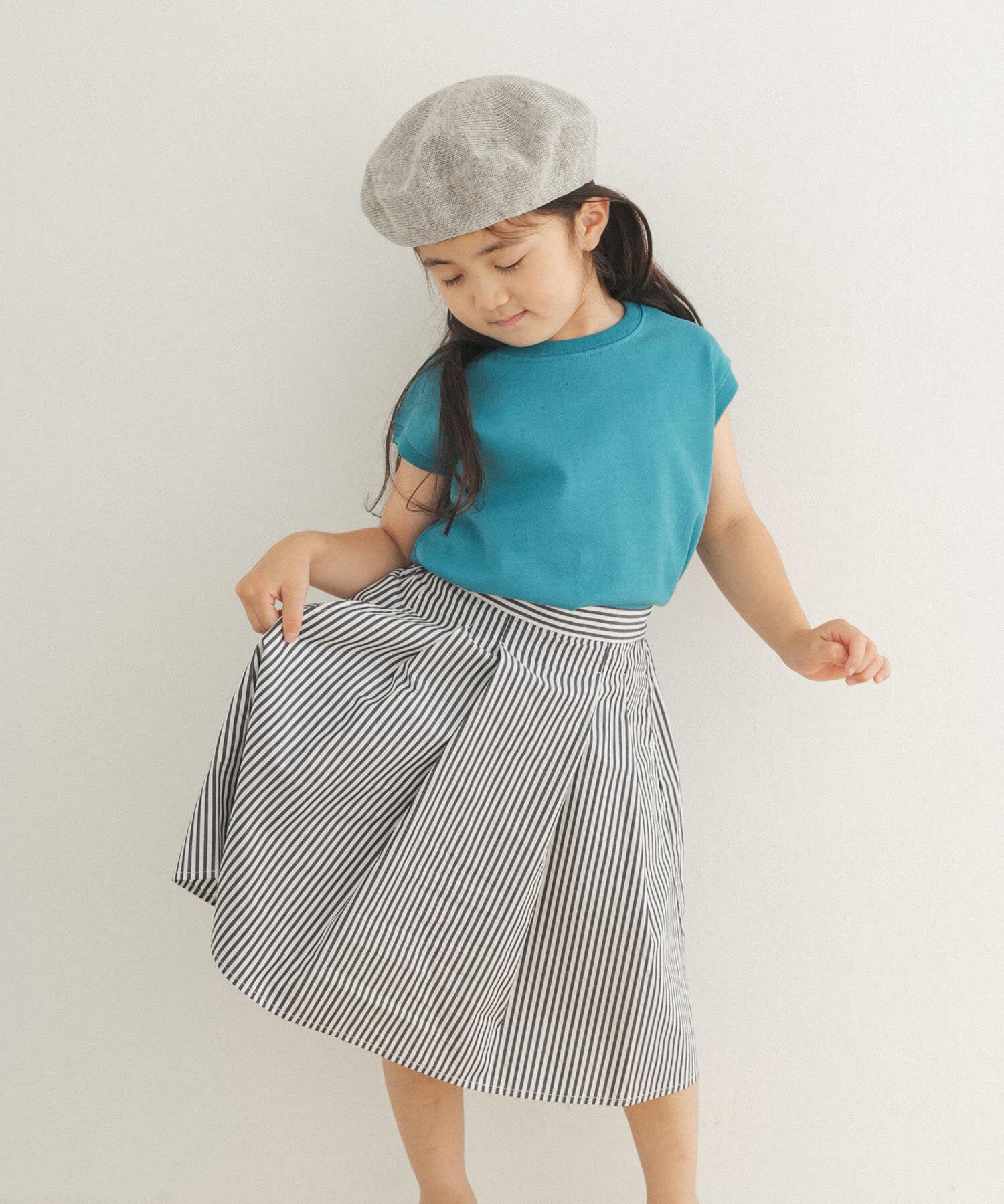 URBAN RESEARCH DOORS「ストライプ後染めフレアスカート(KIDS)」|その他|