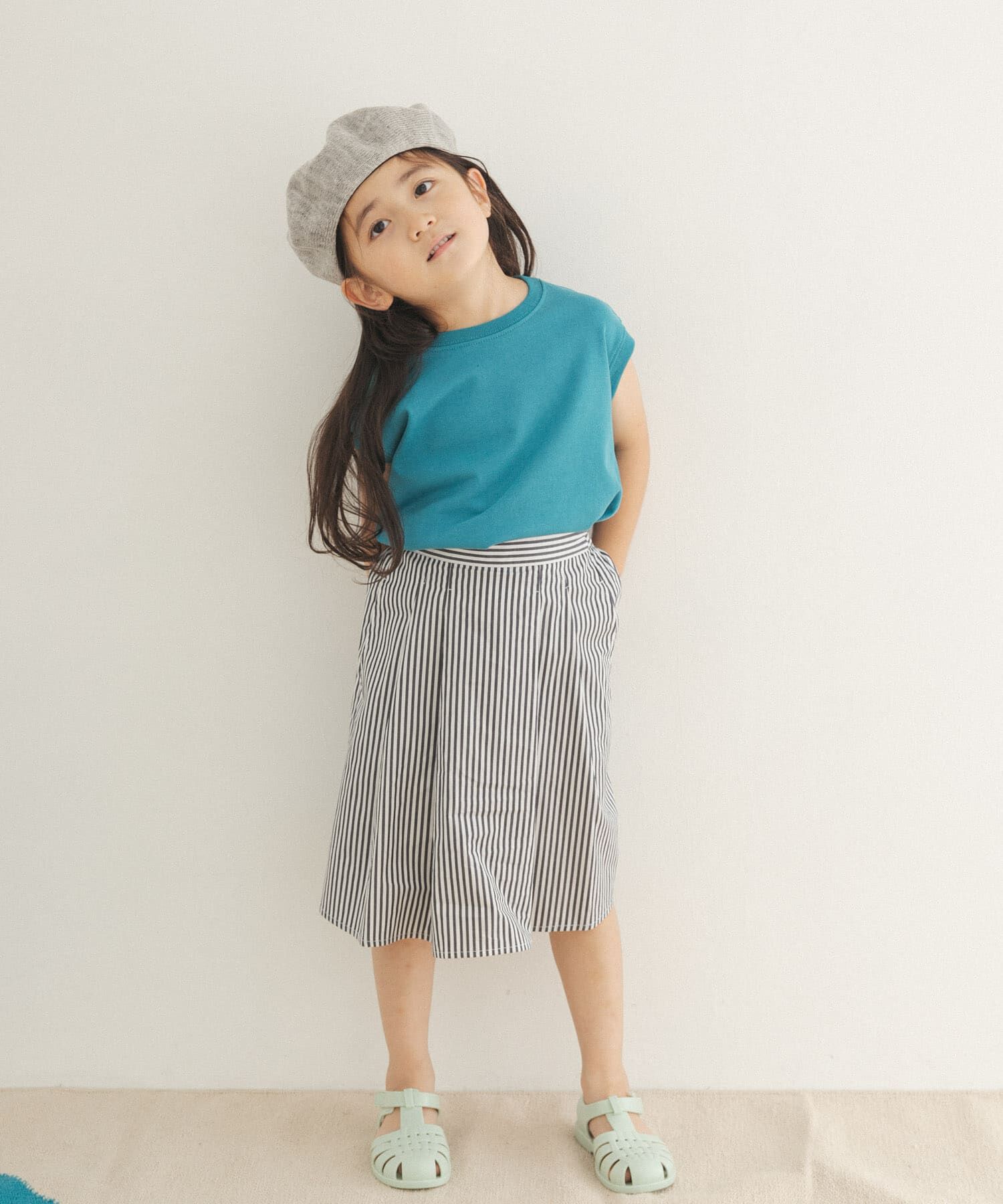 URBAN RESEARCH DOORS「ストライプ後染めフレアスカート(KIDS)」|その他|