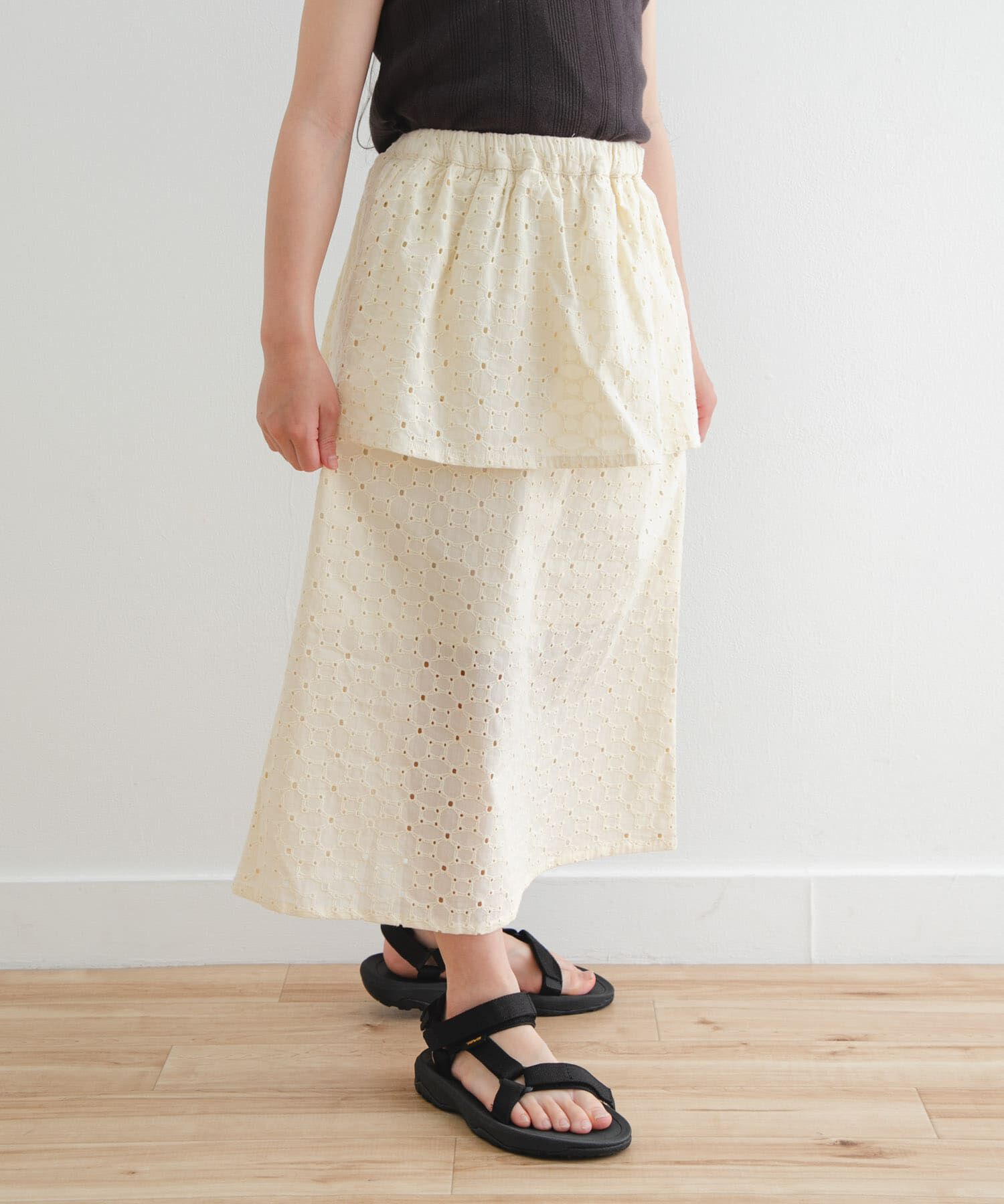 URBAN RESEARCH DOORS「コットンレースティアードスカート(KIDS)」|その他|