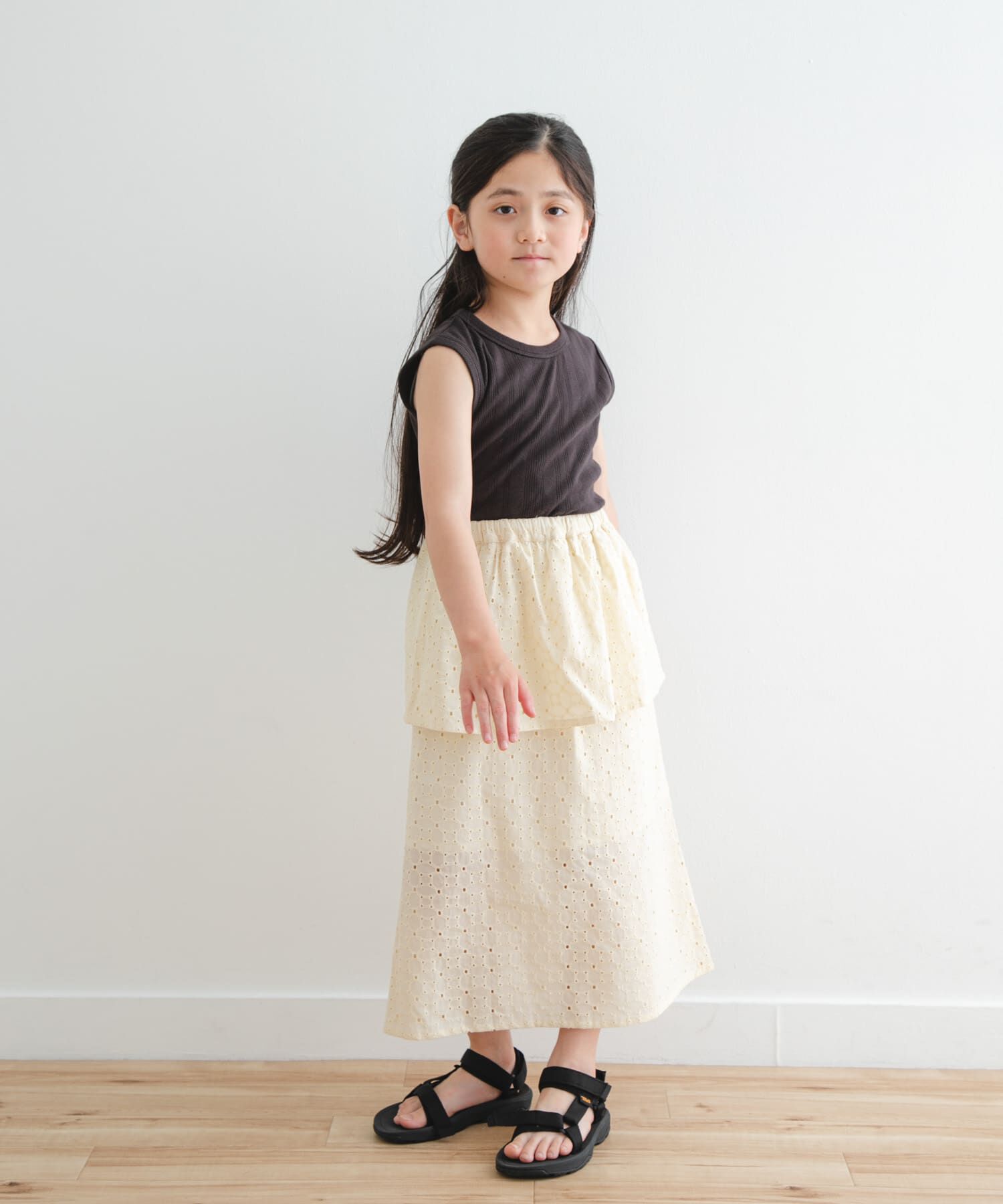 URBAN RESEARCH DOORS「コットンレースティアードスカート(KIDS)」|その他|