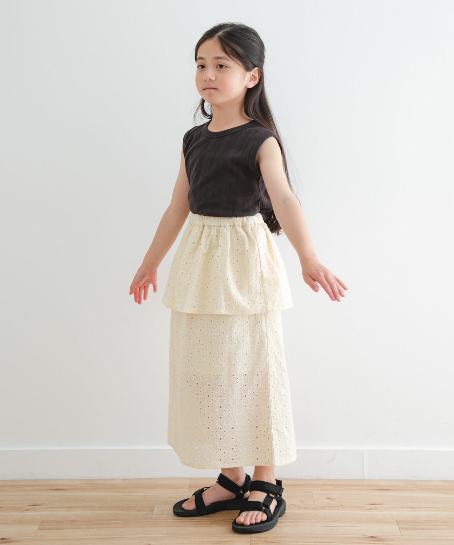 URBAN RESEARCH DOORS「コットンレースティアードスカート(KIDS)」|その他|