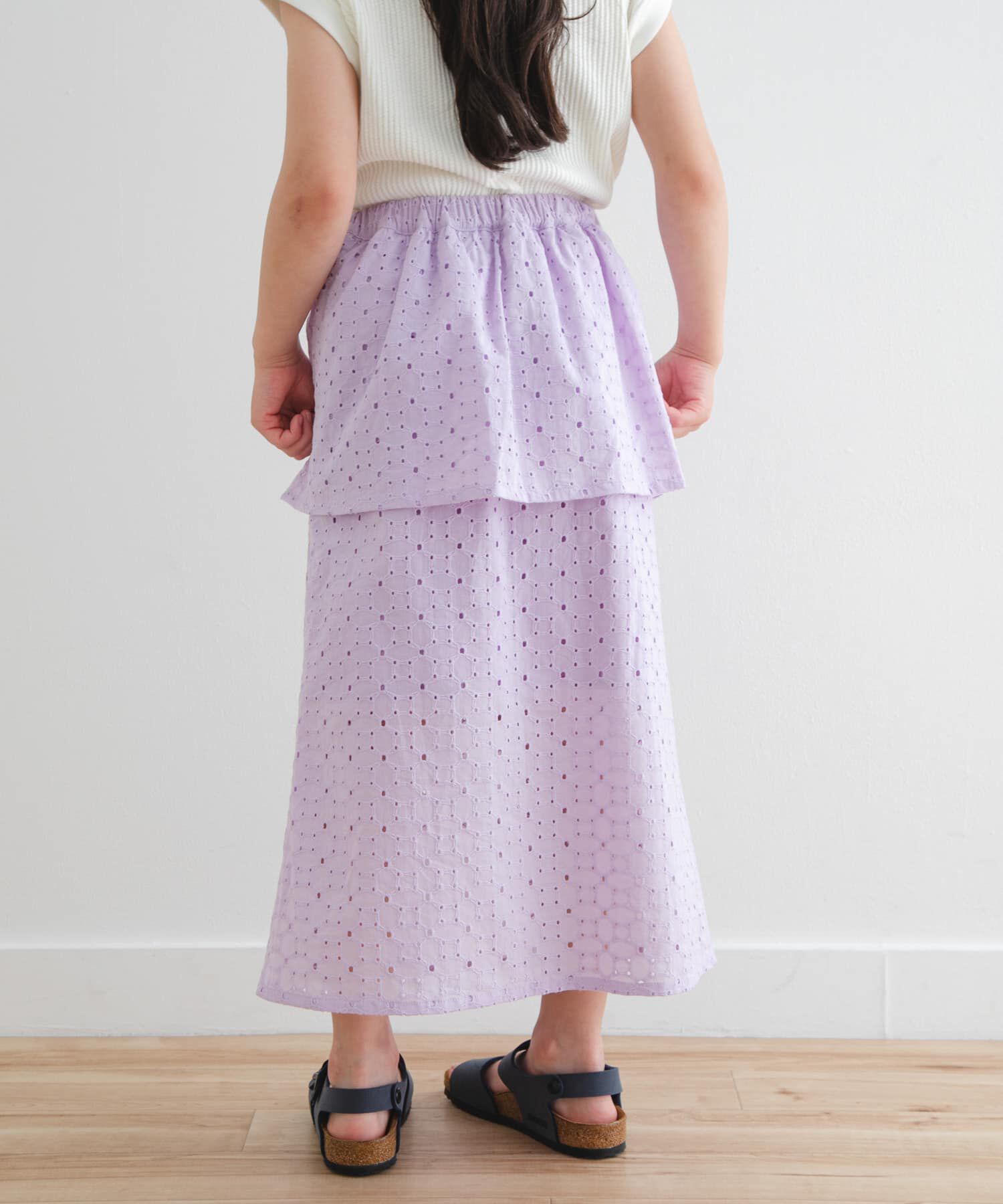 URBAN RESEARCH DOORS「コットンレースティアードスカート(KIDS)」|その他|