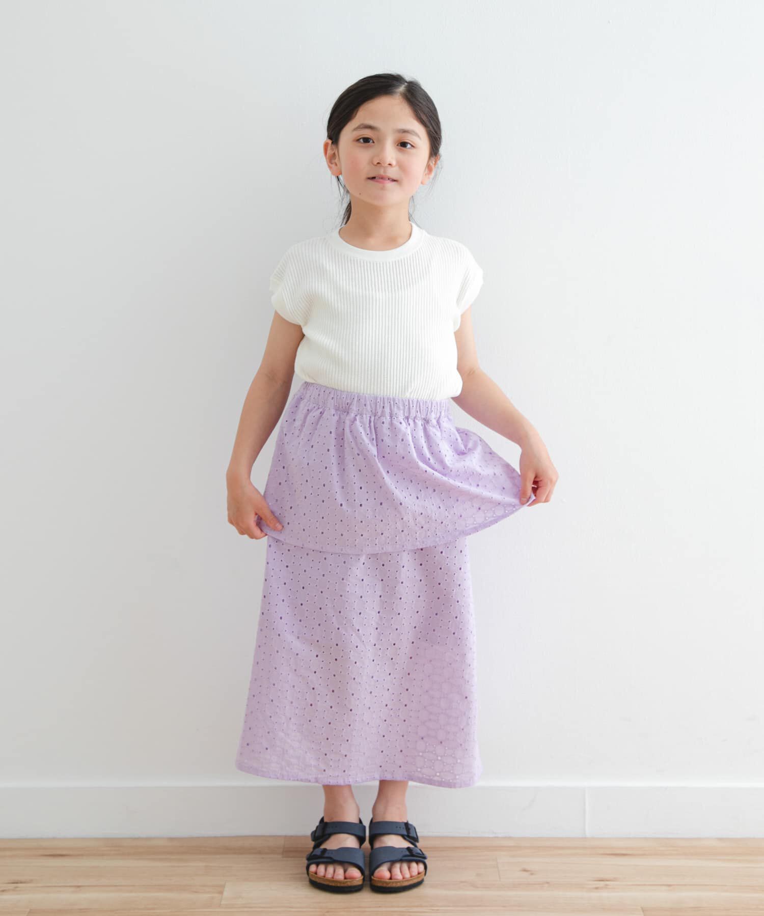 URBAN RESEARCH DOORS「コットンレースティアードスカート(KIDS)」|その他|